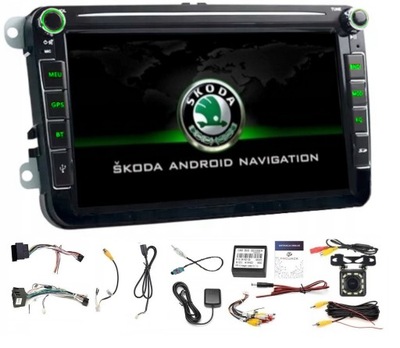 RADIO NAVIGATION GPS ANDORID SKODA OCTAVIA FABIA SUPERB RAPID WIF USB 2/64GB  