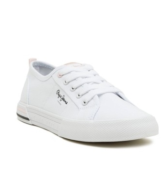 BUTY PEPE JEANS BRADY BASIC G PGS30604 800 5 TENISÓWKI 100% BAWEŁNA -30%