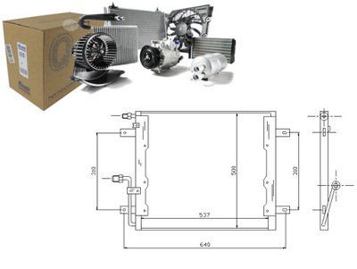 КОНДЕНСАТОР КОНДИЦИОНЕРА MERCEDES T2/LN1 O 611 D (67