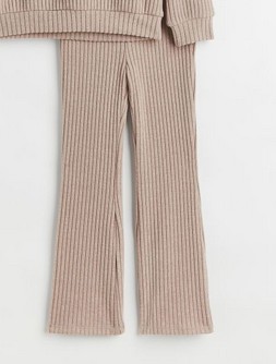 H&M legginsy z elastyczną talią w prążki rozszerzane 5-6 l 16 N62