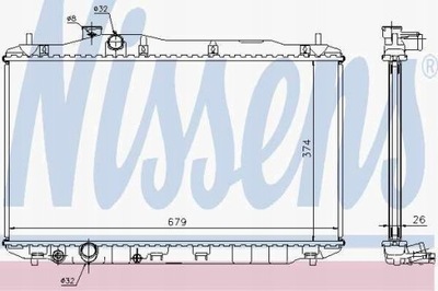 РАДИАТОР HONDA CIVIC 1.4-1.8 05- ШТ NI NIS 68134A