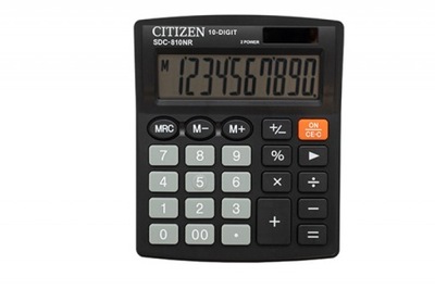 Kalkulator biurowy 10-cyfrowy czarny duży