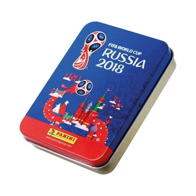 FIFA World Cup Russia 2018 Mała Puszka z Naklejkami 8 Saszetek