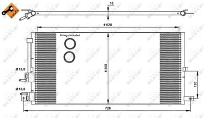 RADIATOR AIR CONDITIONER - CONDENSER EASY FIT 35885  