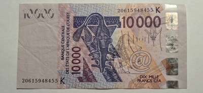 AFRYKA ZACHODNIA SENEGAL 10000 FRANKÓW 2003 ROK RZADKI najwyższy nominał