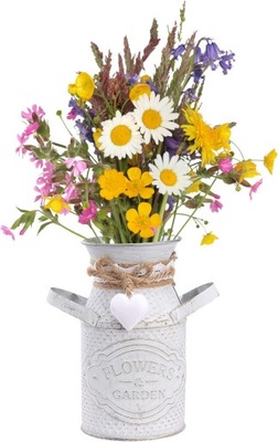 Francuski rustykalny styl vintage metalowy wazon na kwiaty,