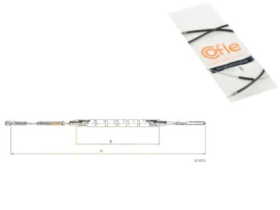 Трос тормоза ручного skoda felicia i 1.3 6u1 фото №1