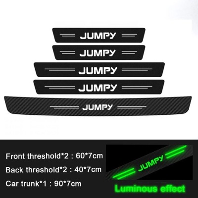 FOR CITROEN JUMPY LOGO SWIETLISTY AUTO SILL DOOR STICKERS PROGO~12623  