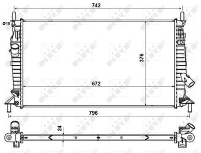 AUŠINTUVAS VANDENS NRF 55327 