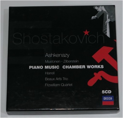 SHOSTAKOVICH - PIANO MUSIC CHAMBER WORKS 5CD ASHKENAZY