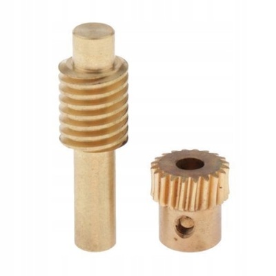 2 WHEELS PINION GEAR 0,5 BRASS REDUKTORY MODULE  