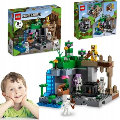 LEGO Minecraft 21189 Loch szkieletów maincraft klocki szkielety zombie