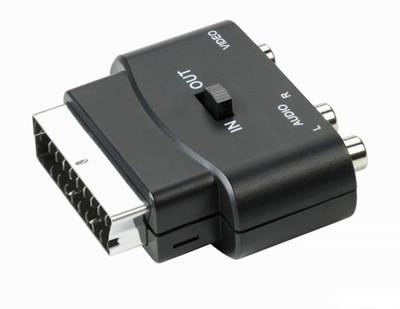 Adapter EURO SCART M - 3x Cinch RCA F A/V In/out THOMSON