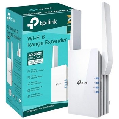 Wzmacniacz sygnału WiFi Repeater Mesh TP-Link RE705X AX3000 Wi-FI 6 LAN AP