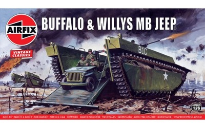 Airfix 02302V Buffalo & Willys MB Jeep 1:76