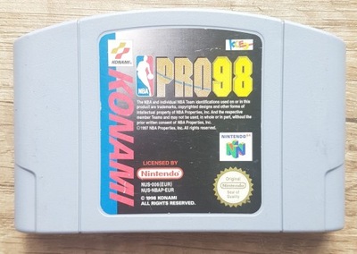 NBA PRO 98 N64 prezent Nintendo 64