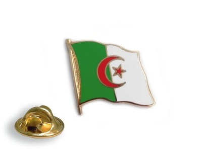 Przypinka ALGIERIA Pins Flaga ALGERIA - falista