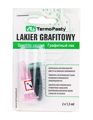Lakier grafitowy fiolka 1,5ml do naprawy ubytków