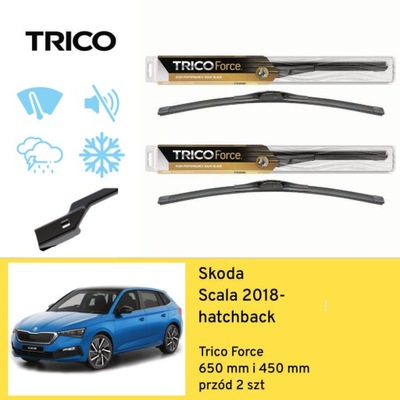 ESCOBILLAS PARTE DELANTERA PARA SKODA SCALA HATCHBACK (2018-) TRICO  