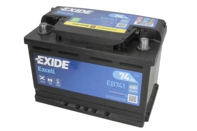 АККУМУЛЯТОР EXIDE 12V 74AH/680A EXCELL L+