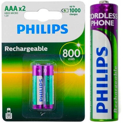 Akumulator Philips Ni-MH AAA LR03 800mAh 1,2V