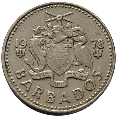 91540. Barbados - 25 centów - 1978r.