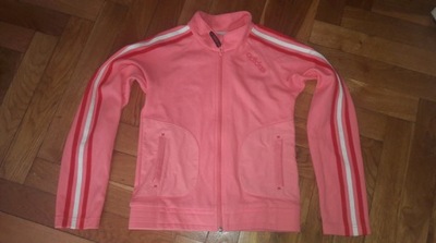 Różowa rozpinana bluza dresowa adidas 152 XS