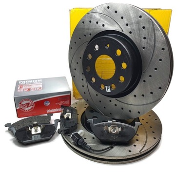 Гальмівні диски гальмівні колодки перед audi a4 b5 288mm перфоровані фото №1