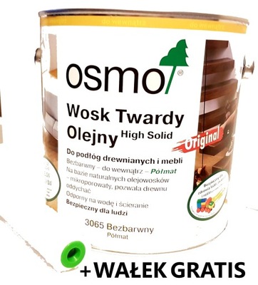 Osmo 3065 WOSK TWARDY OLEJNY 10l Półmat