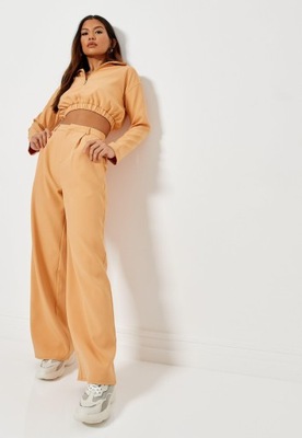 MISSGUIDED SPODNIE OVERSIZE SZEROKA NOGAWKA ZX9223