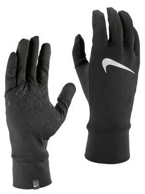 Rękawiczki Zimowe Damskie Nike Dri-Fit Fleece Dotykowe Czarne M/L