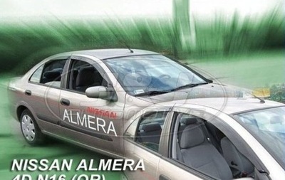 DEFLECTORES HEKO NISSAN ALMERA N16 5D HTB DE 2000 4 PIEZAS  