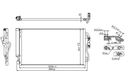 Nissens 940357 конденсатор, кондиціонер фото №1