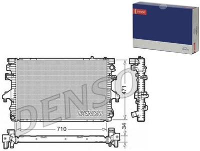 RADUADOR DENSO DRM32040 CHLODNICA, SISTEMA DE REFRIGERACIÓN DEL MOTOR  