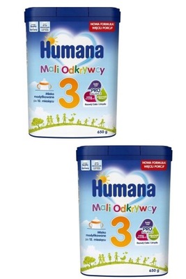 HUMANA 3 MLEKO NASTĘPNE PO 12m 2x 650g 2PAK