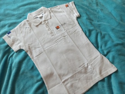 Biała koszulka polo JHK M 38