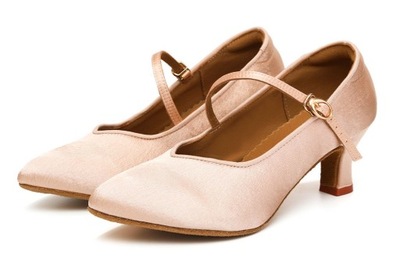 BUTY DO TAŃCA TANECZNE DO STANDARDU DELIKATNE KRYTE 5cm