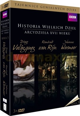 DVD Historia Wielkich Dzieł. Seria 5. Velázquez, Rembradt, Wermeer