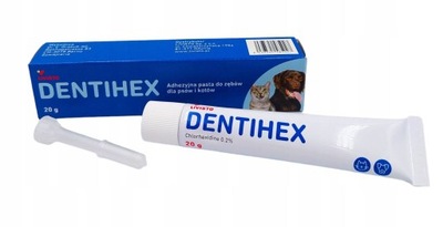 DENTISEPT DENTIHEX Pasta stomatologiczna do zębów dla PSA i KOTA 20g