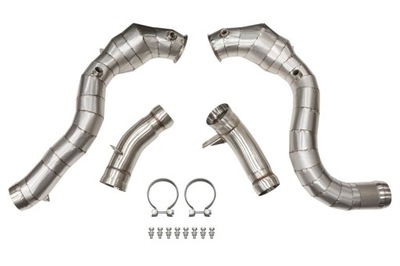 DOWNPIPE MERCEDES GASOLINA GLC63 M177 18+ CAT 200 + HEAT SHIELD  