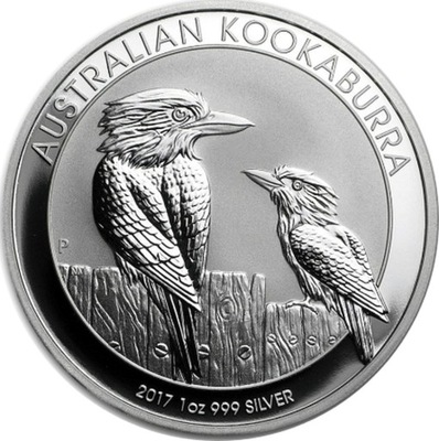 Kookaburra 1 uncja oz Srebra Moneta Srebrna 2017