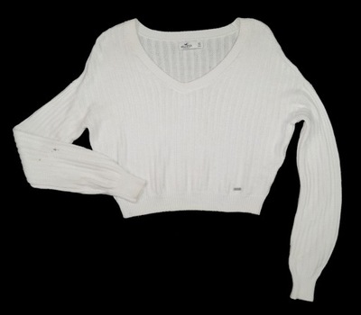 HOLLISTER cropp dzianinowy sweterek oversize XS
