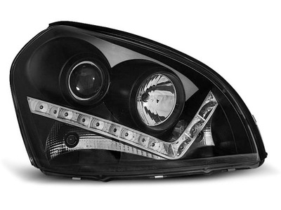 ŽIBINTAI HYUNDAI TUCSON 04-10 LĘŠIAI BLACK LED 