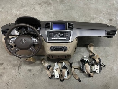 MERCEDES ML W166 CONSOLA TORPEDA CORREAS JUEGO  