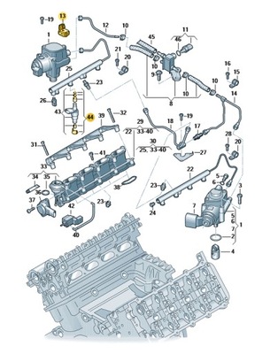 JUEGO DE REPARACIÓN WKLADOW ZAWORKOW AUDI A4 A5 A6 A8  