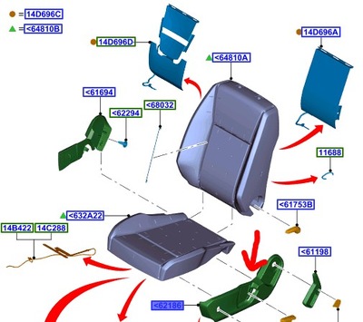 Защита боковая сиденье водителя ford ranger mk5 11-15 фото №1