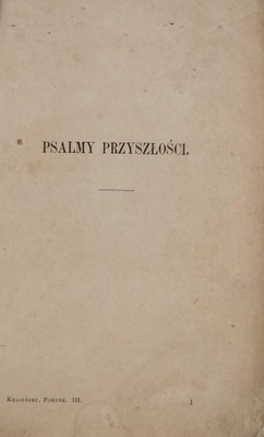 Poezye III - Zygmunt Krasiński 1863