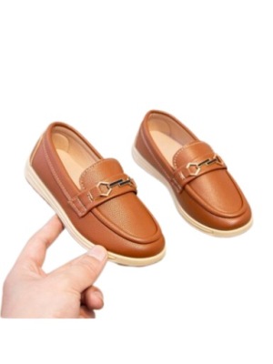 SHEIN PÓŁBUTY CHŁOPIĘCE BRĄZOWE WSUWANE 31 Ł2I