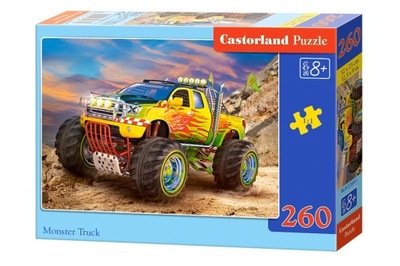 PUZZLE 260 AUTA MONSTER TRUCK układanka +8 lat