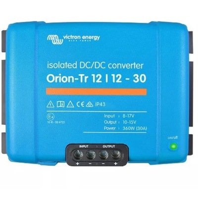 ПЕРЕТВОРЮВАЧ АВТОМОБІЛЬНА VICTRON ENERGY ORION-TR 12/12-30A 360 W